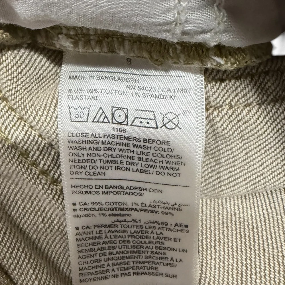 Old Navy Tan Kids Jeans. Size 8 Slim. Pre-Loved